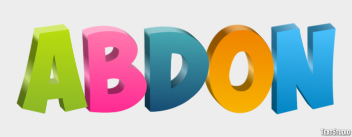 Abdon Text effect