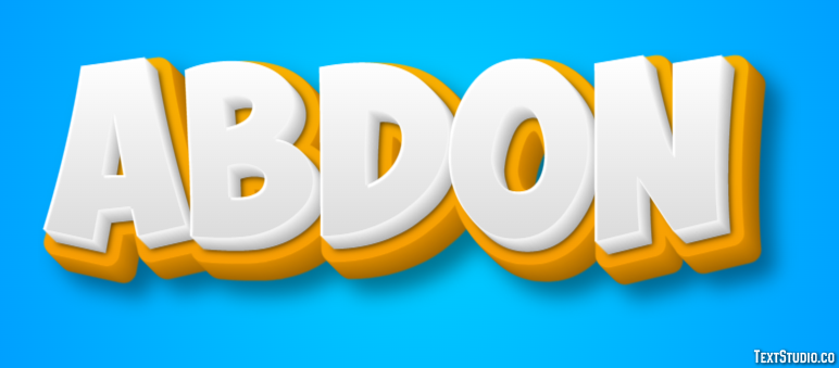 Abdon Text effect