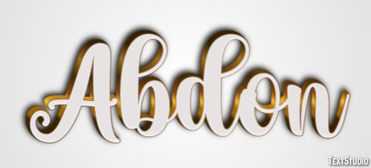 Abdon Text effect