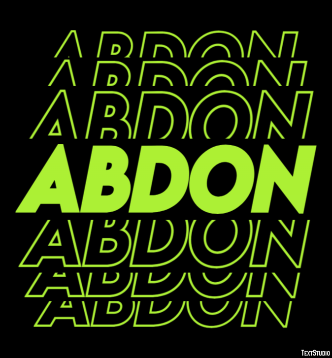 Abdon Text Effect