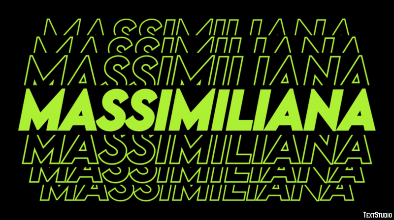 Massimiliana Efeito de texto