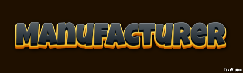 Manufacturer Text Effect