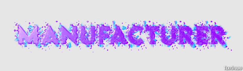 Manufacturer Effet de Texte