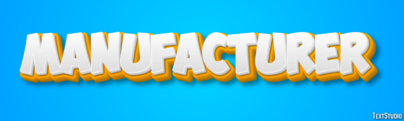 Manufacturer Efecto de Texto