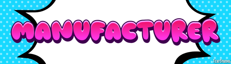 Manufacturer Text effect