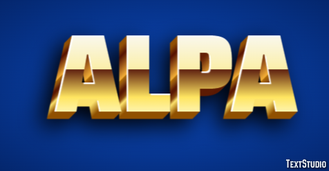 Alpa Text Effect