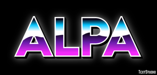 Alpa Efecto de Texto