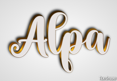 Alpa Text Effect