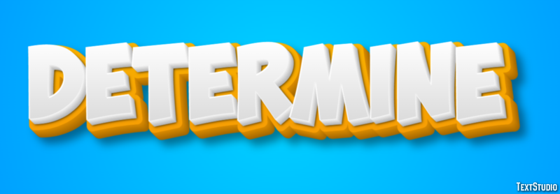 Determine Text Effect