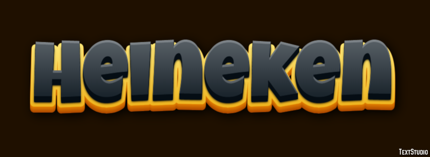 Heineken Text effect