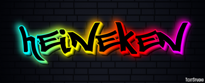 Heineken Text effect