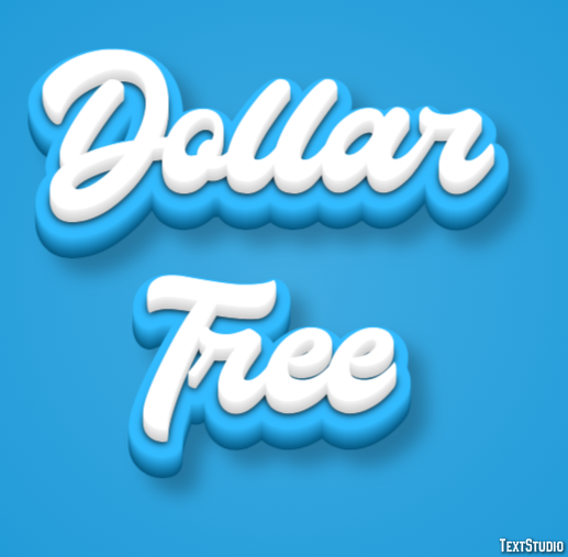 Dollar Tree Tekst Effect