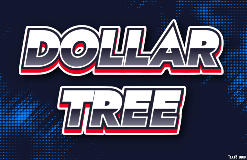 Dollar Tree Tekst Effect