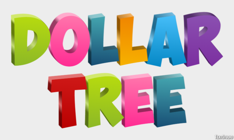 Dollar Tree Tekst Effect