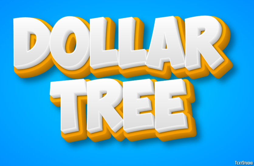 Dollar Tree Tekst Effect