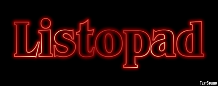 Listopad Text Effect