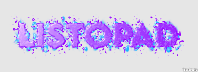 Listopad Text Effect