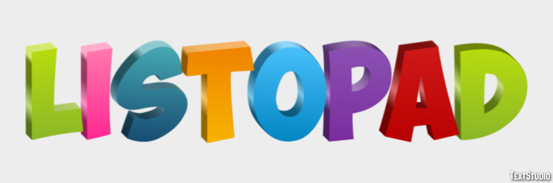 Listopad Text Effect