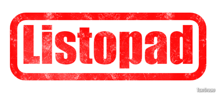 Listopad Efekt tekstowy