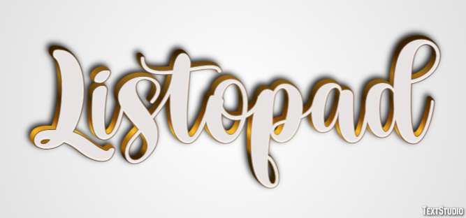 Listopad Efekt tekstowy