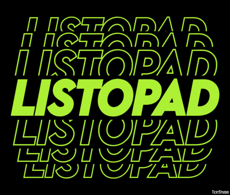 Listopad Efekt tekstowy