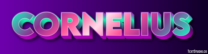Cornelius Text Effect