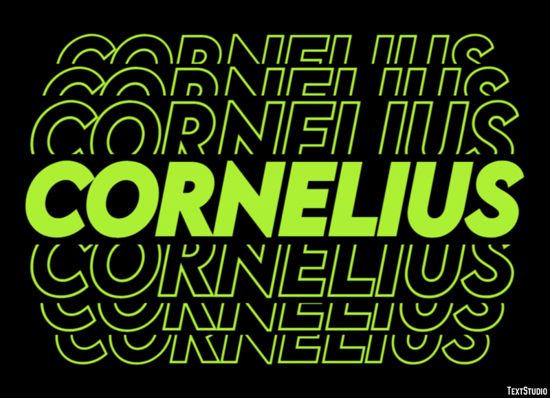 Cornelius Text Effect