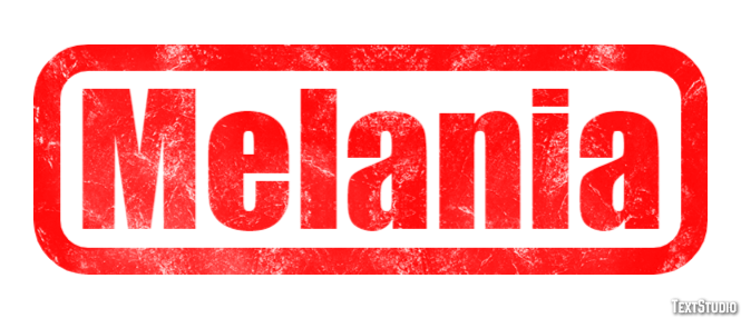 Melania Efecto de Texto