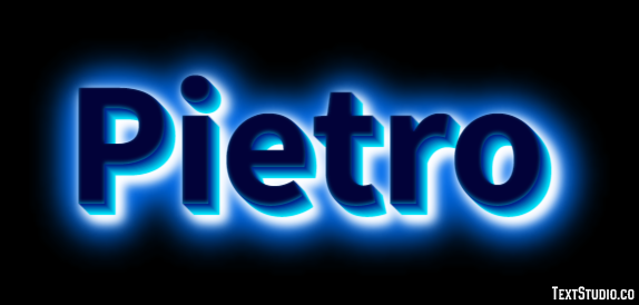 Pietro Efeito de texto