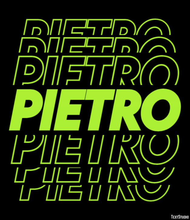 Pietro Efecto de Texto