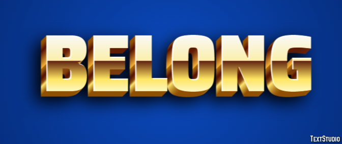 Belong Text Effect