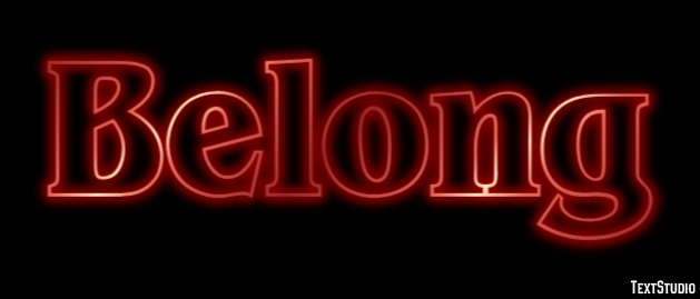 Belong Effet de Texte