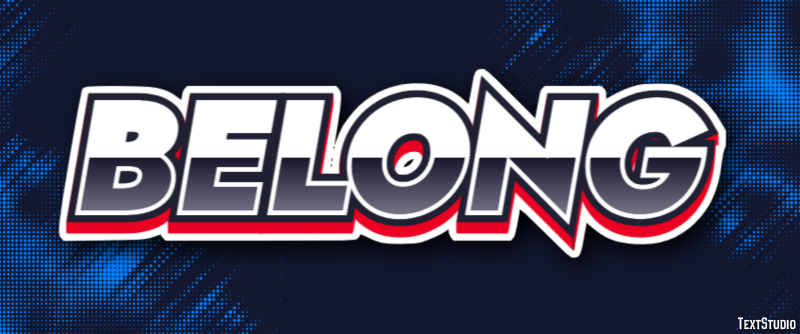 Belong Efeito de texto