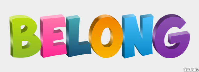 Belong Tekst Effect