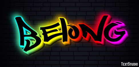 Belong Effet de Texte