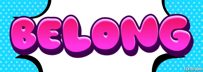 Belong Efeito de texto