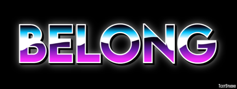 Belong Efeito de texto