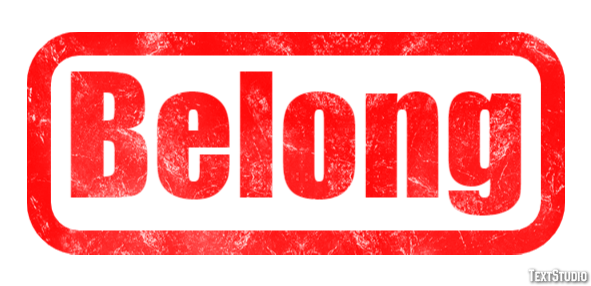 Belong Text effect