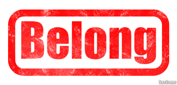 Belong Efeito de texto