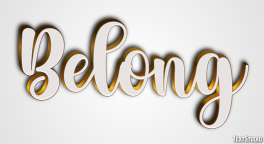 Belong Text Effect