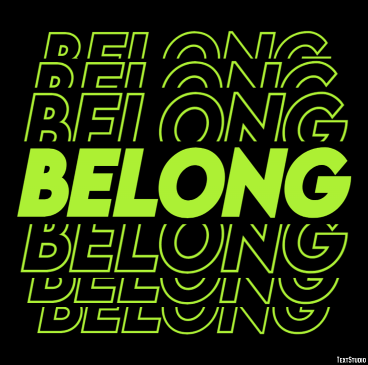 Belong Effet de Texte