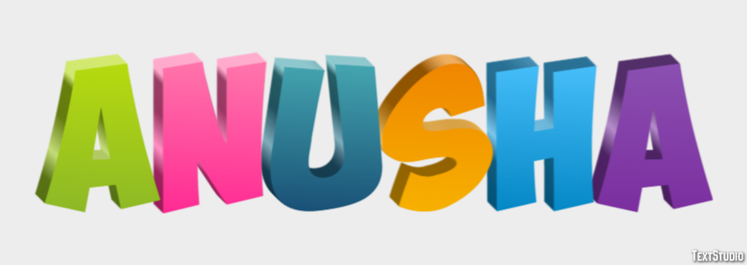 Anusha Text effect