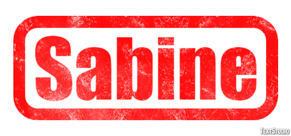 Sabine Text effect