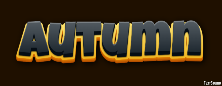 Autumn Efekt tekstowy