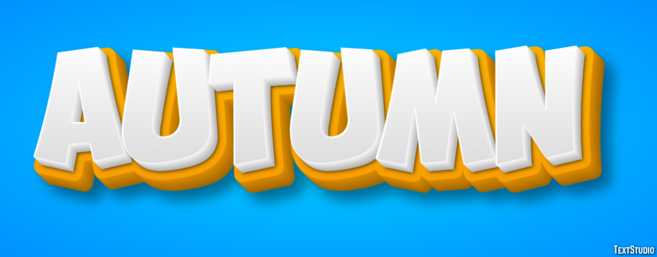 Autumn Efekt tekstowy