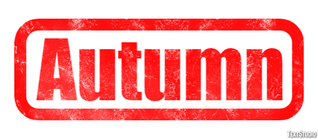 Autumn Efekt tekstowy