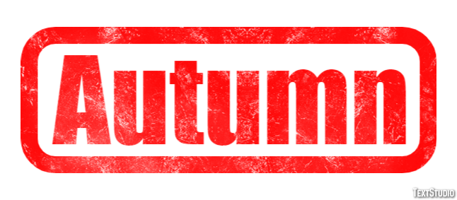 Autumn Эффект текста