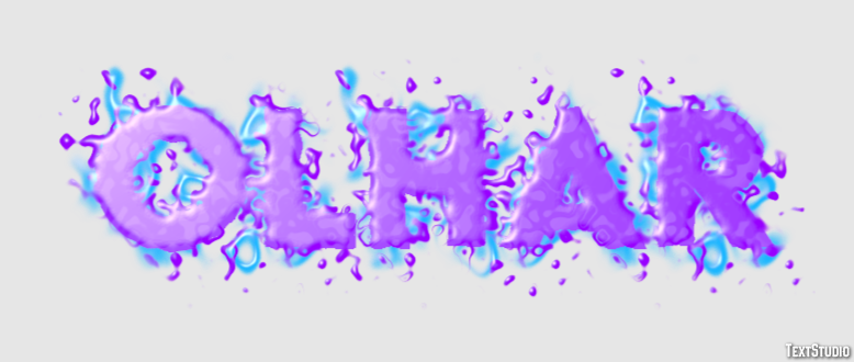 Olhar Efecto de Texto