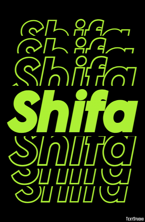 Shifa Effet de texte