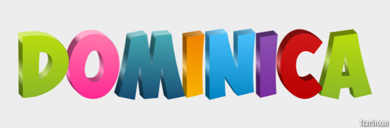 Dominica Text Effect